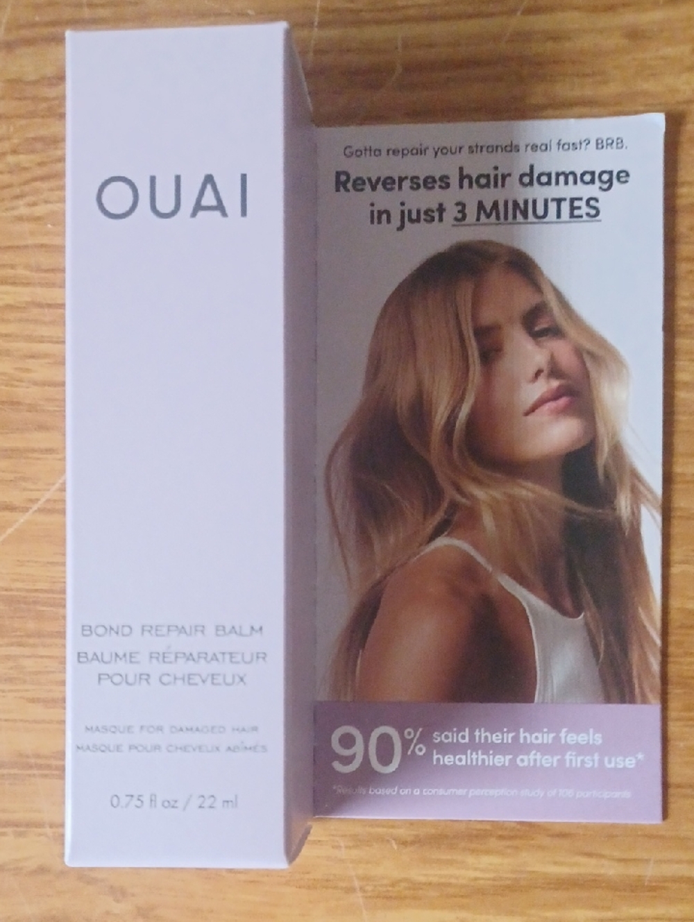 OUAI Bond Repair Balm Hair Mask for Damaged Hair 22 ml